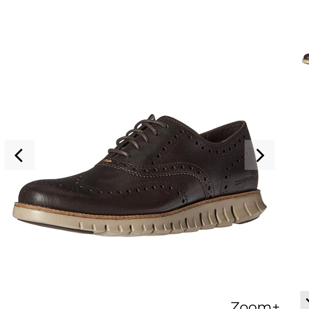 COLE HAAN ZEROGRAND
WINGTIP C25273 (JAVA
LEATHER-COBBLESTONE) Size 11.5